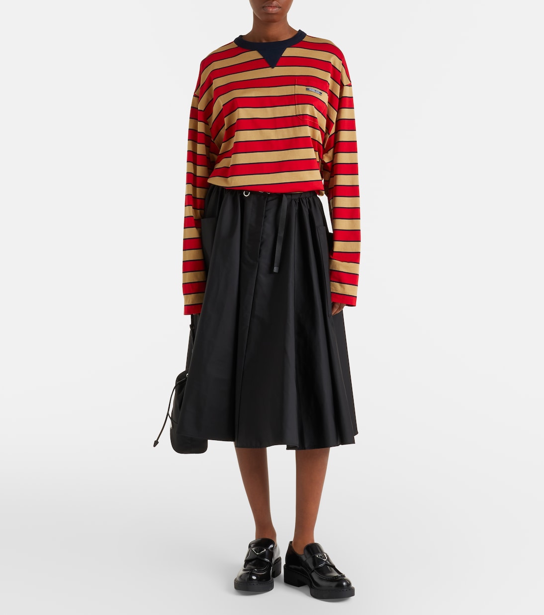 Platform leather loafers | Prada