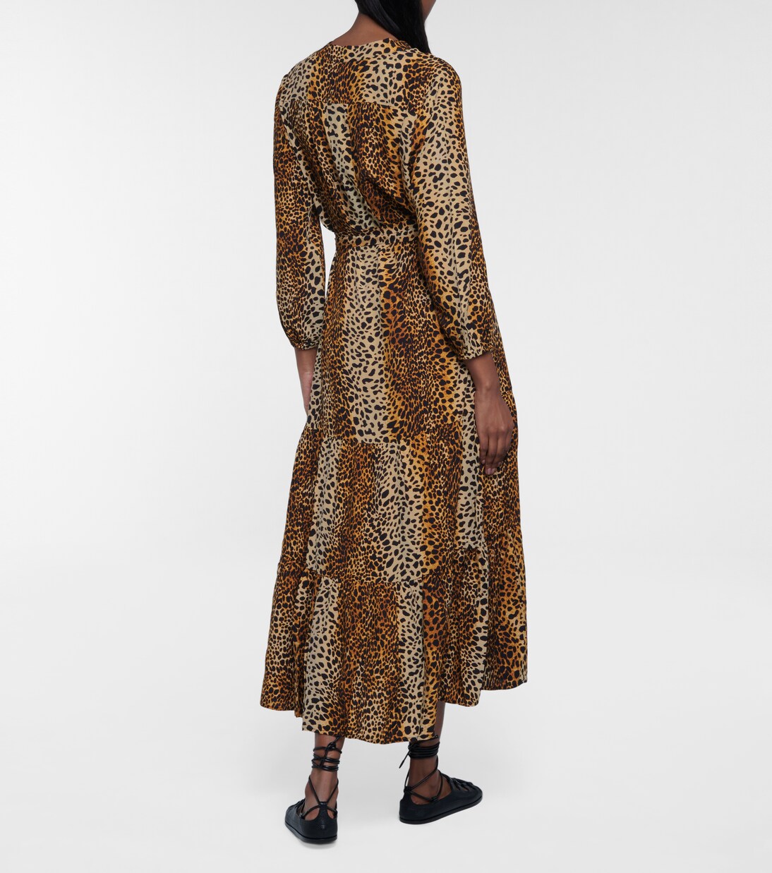 Robe longue Sonja à motif léopard | Melissa Odabash