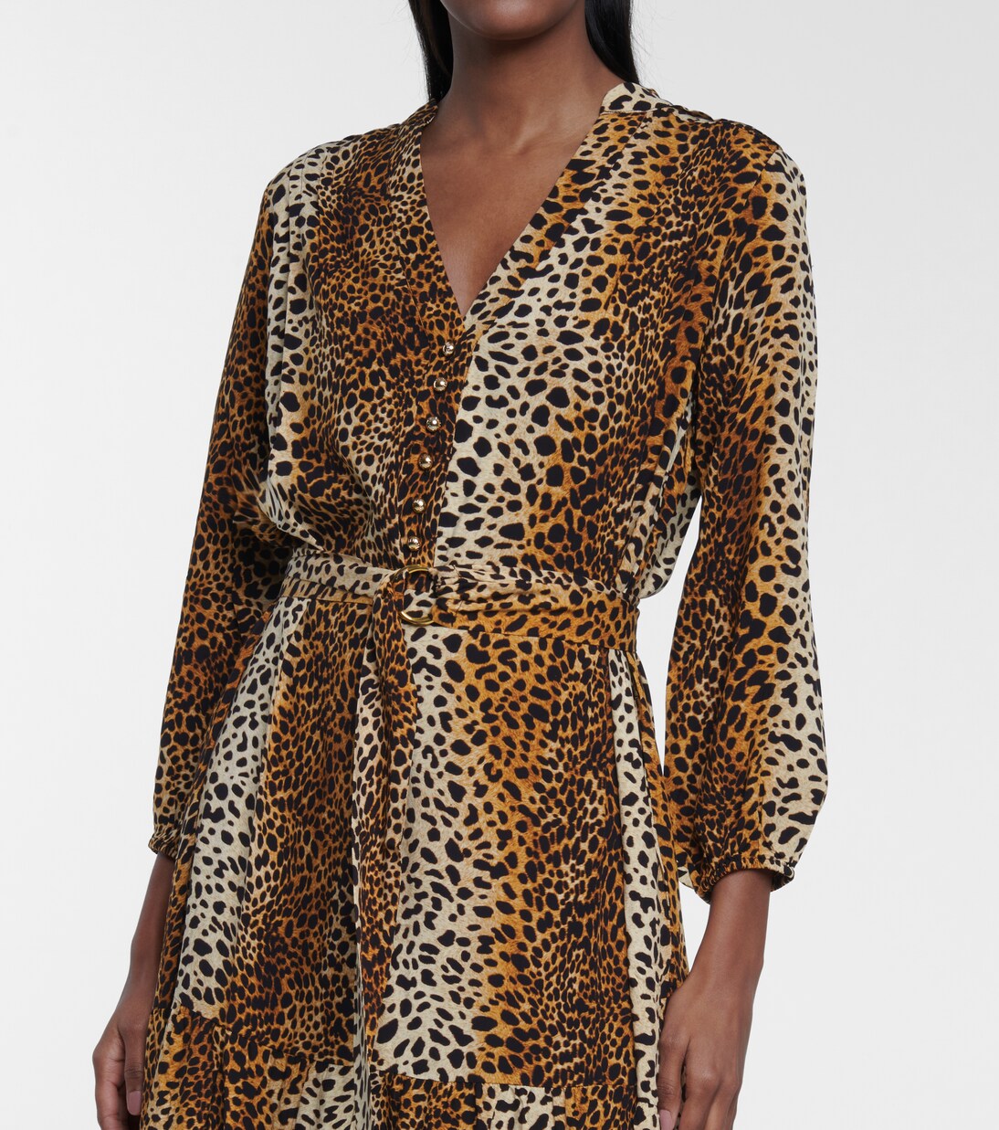 Robe longue Sonja à motif léopard | Melissa Odabash