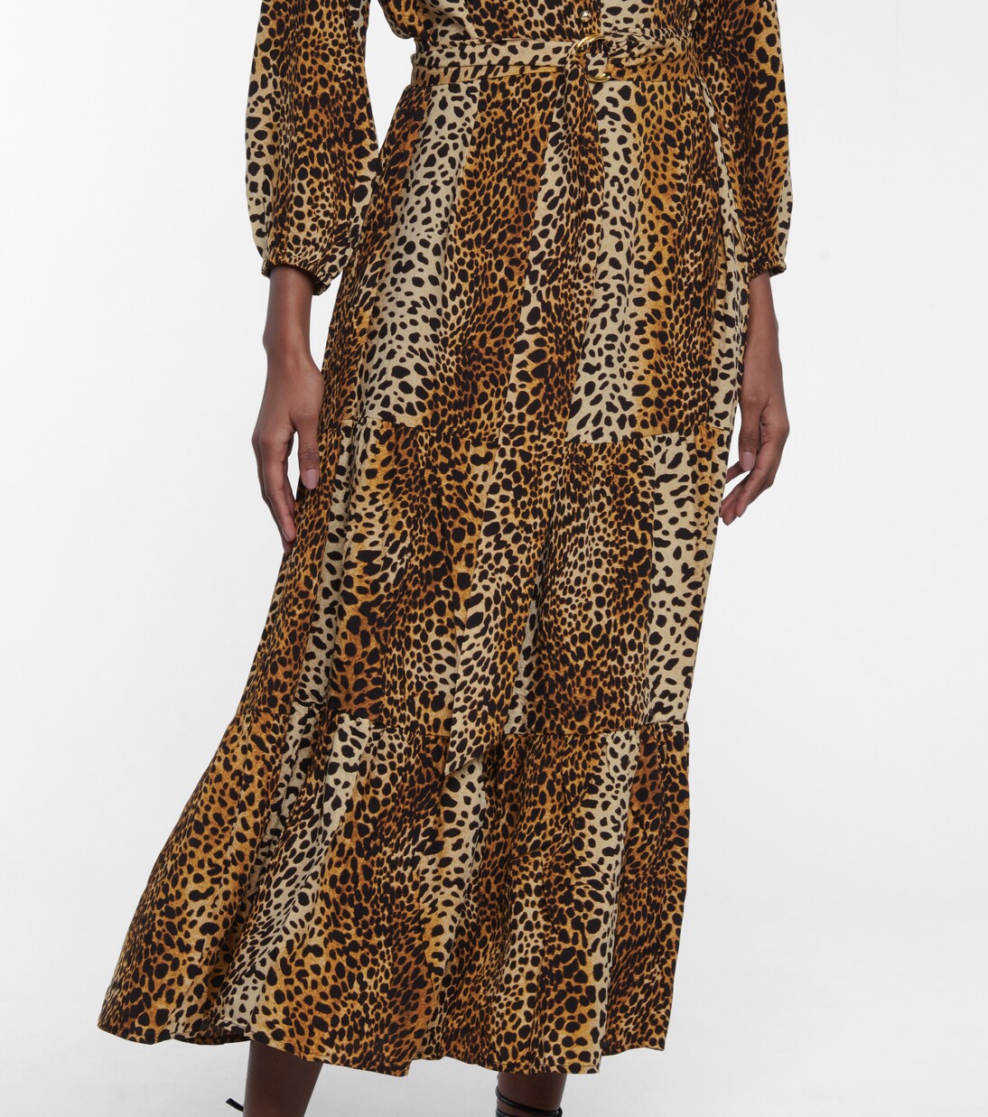 Robe longue Sonja à motif léopard | Melissa Odabash