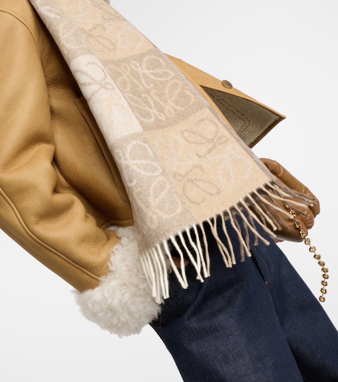 Anagram wool and cashmere scarf | Loewe