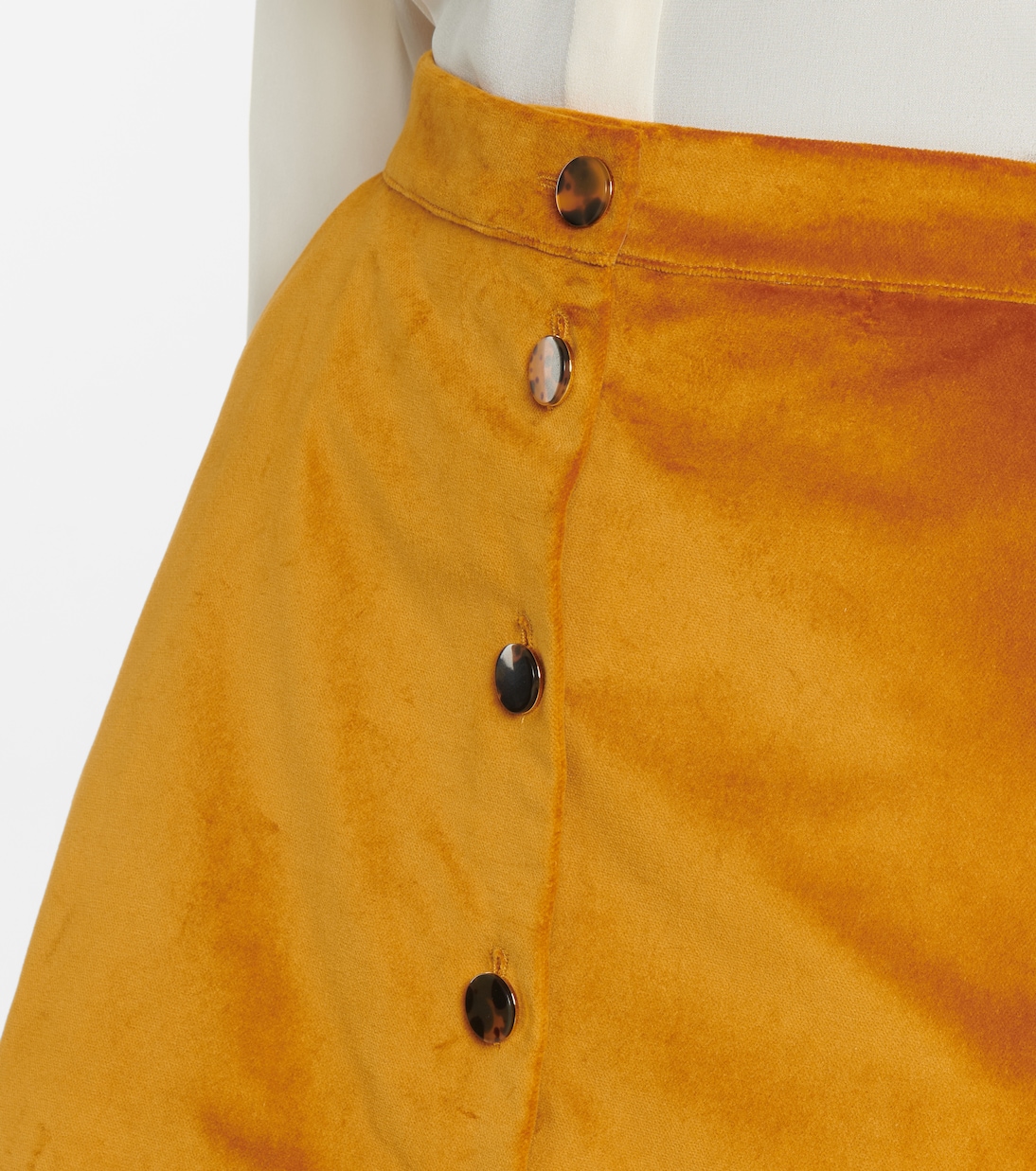 High-Rise Minirock aus Samt | Blazé Milano