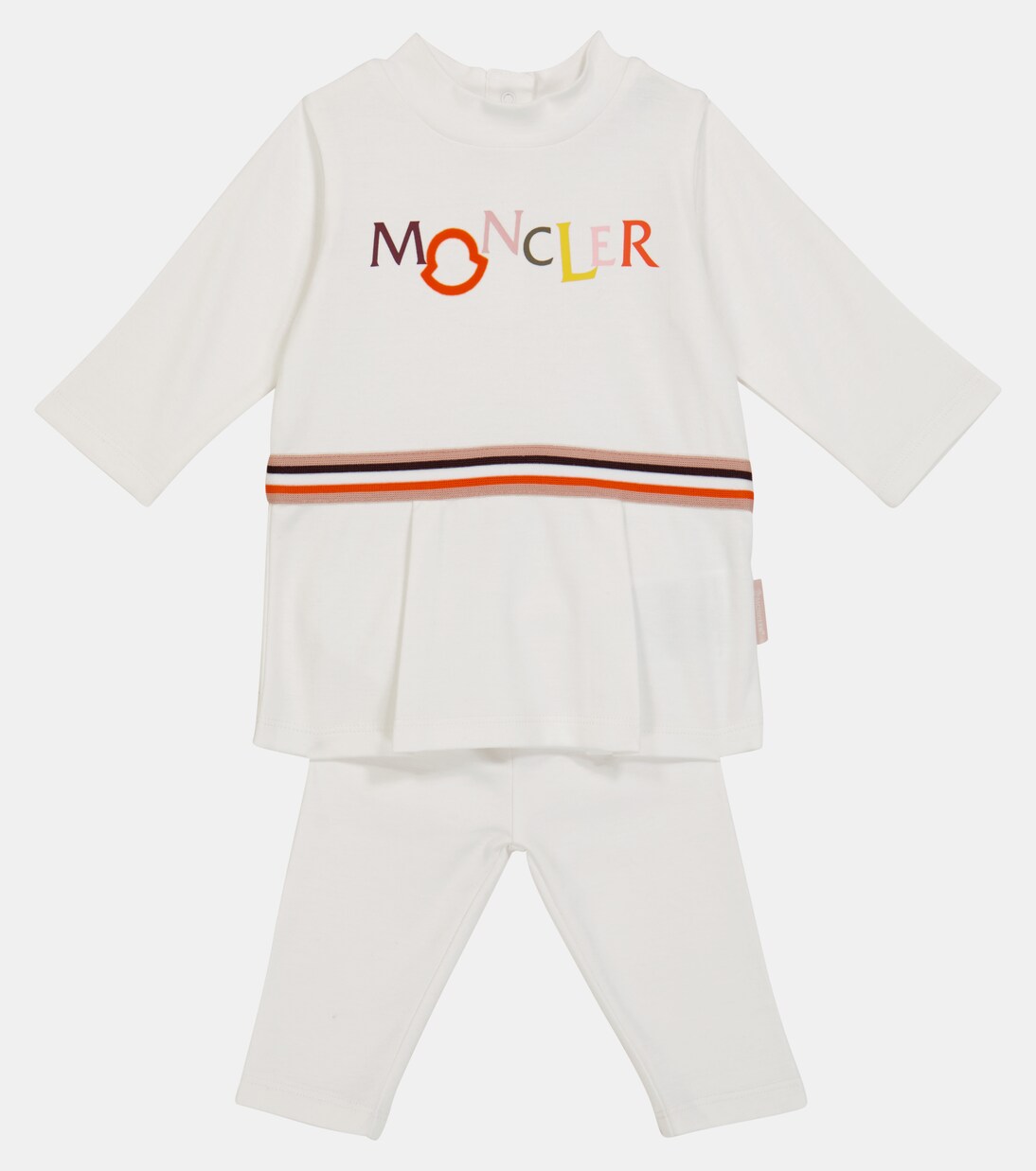 Baby cotton top and leggings set | Moncler Enfant