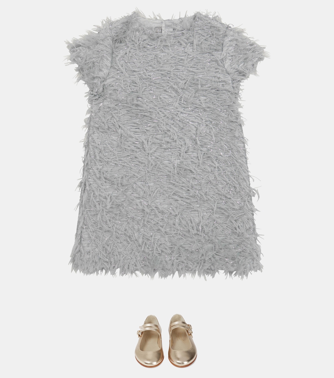 Kleid mit Metallic-Garn | Il Gufo