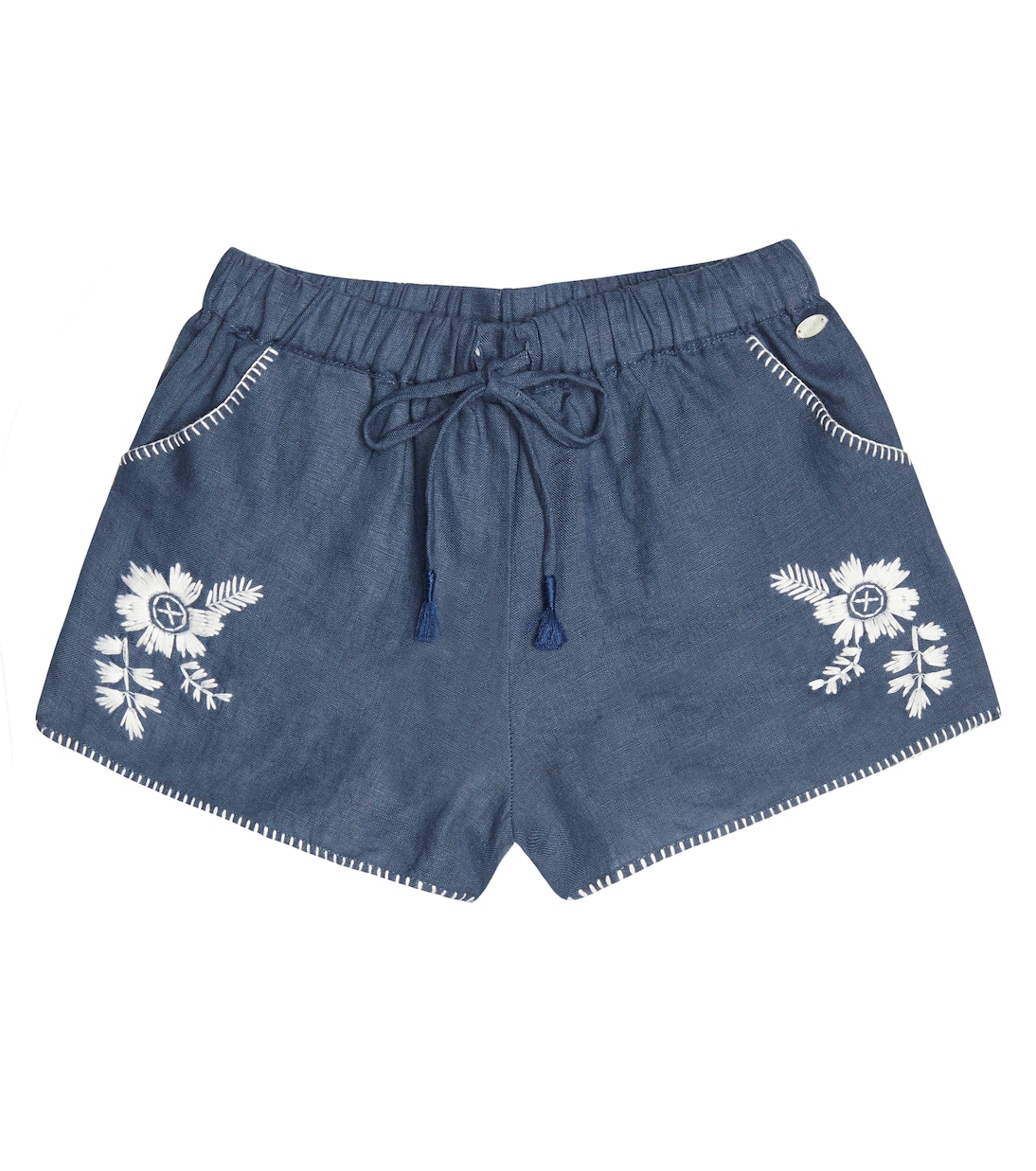 Embroidered linen shorts | Tartine et Chocolat