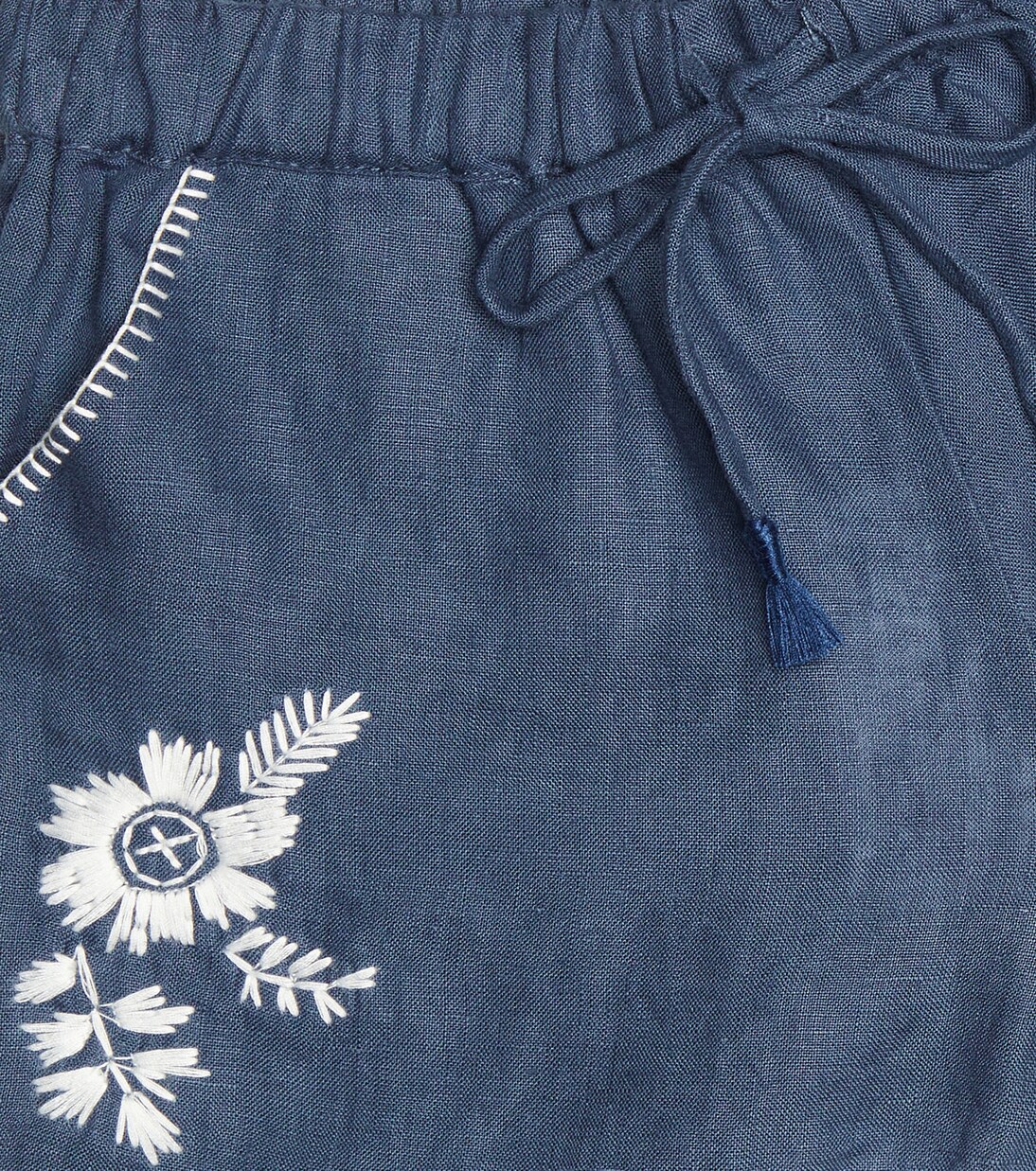 Embroidered linen shorts | Tartine et Chocolat