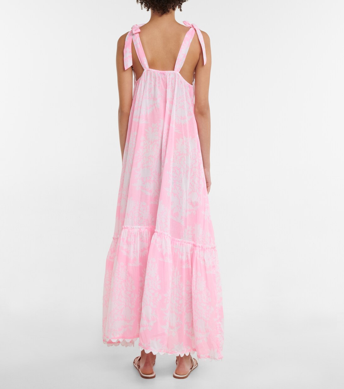 Robe midi imprimée en coton | Juliet Dunn