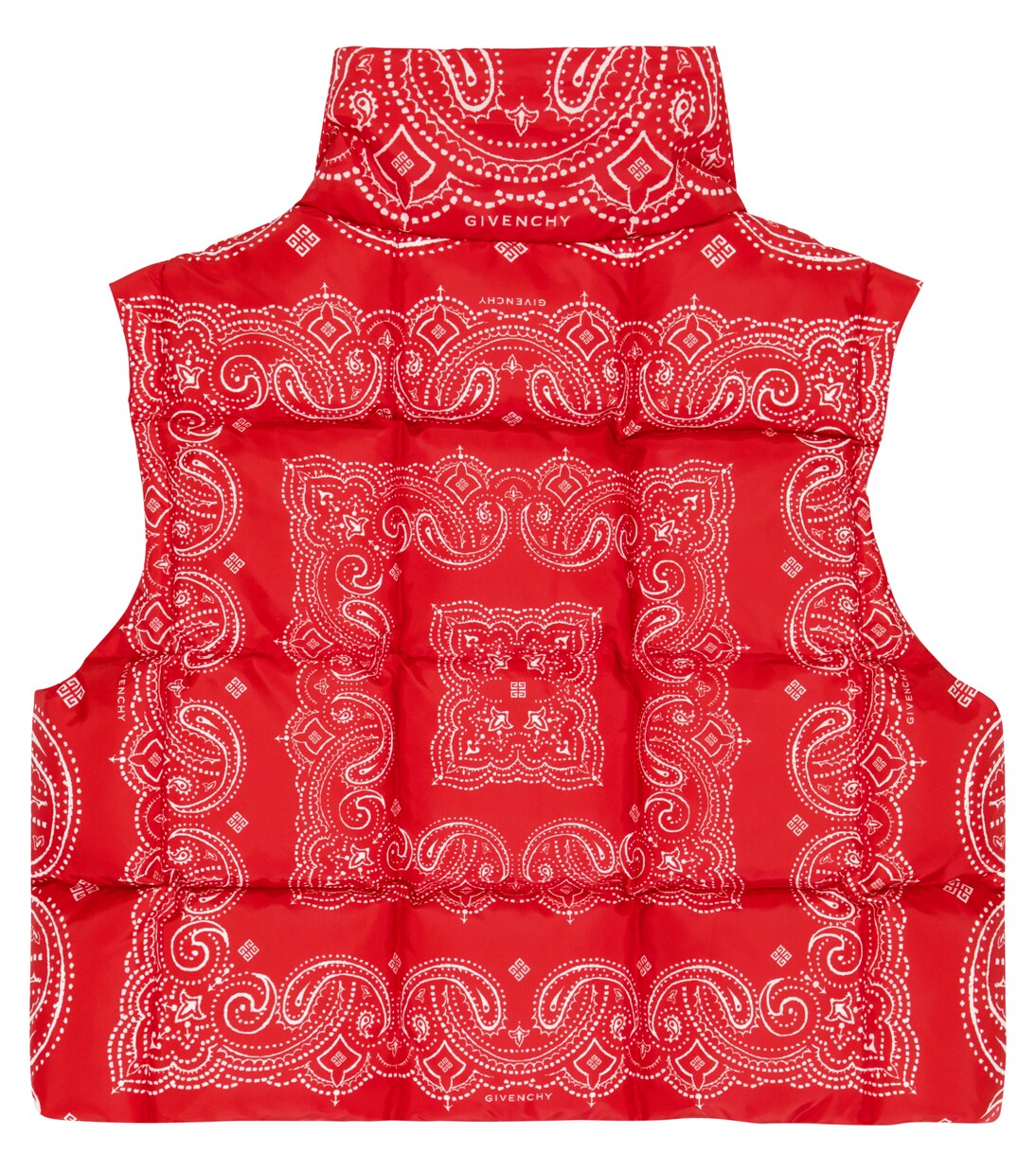 Printed quilted down vest | Givenchy Kids