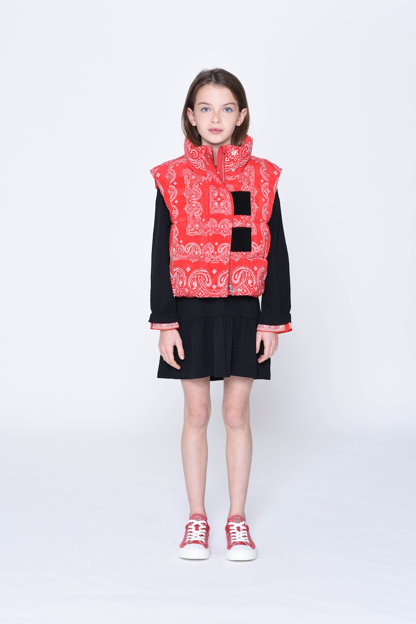 Printed quilted down vest | Givenchy Kids
