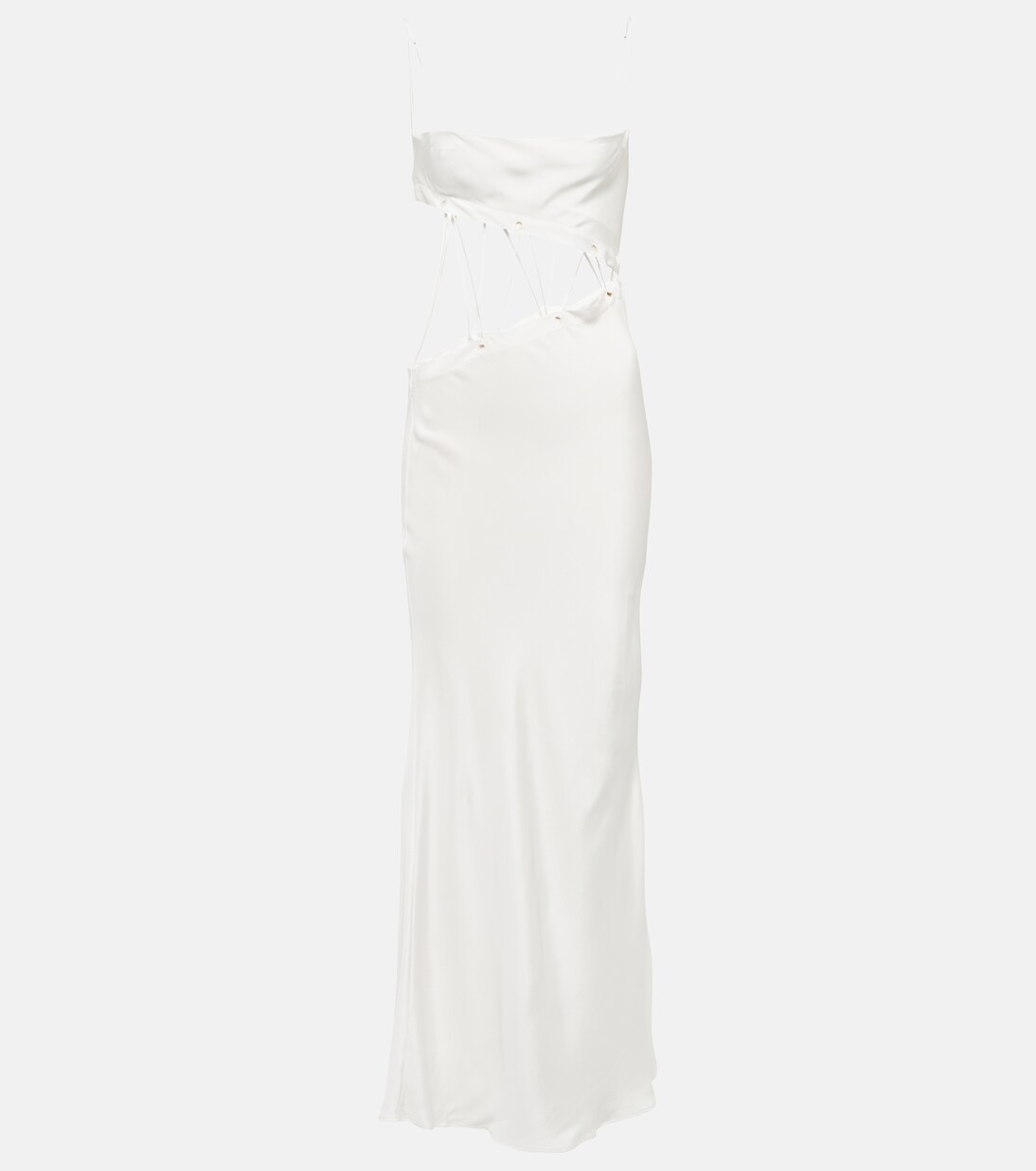 Abito lungo in faille di seta | Christopher Esber
