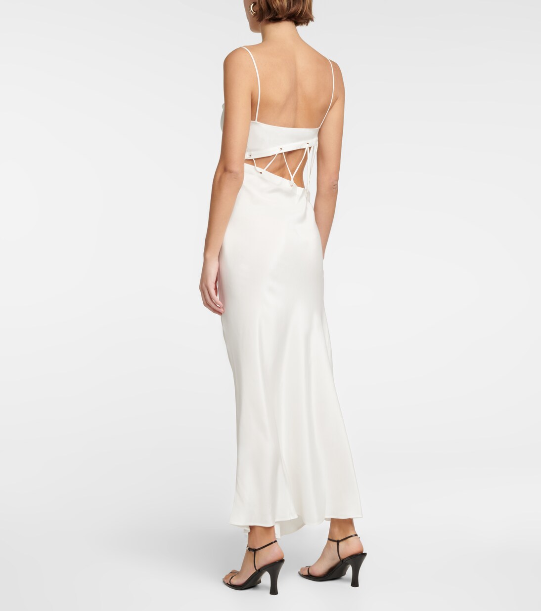 Abito lungo in faille di seta | Christopher Esber