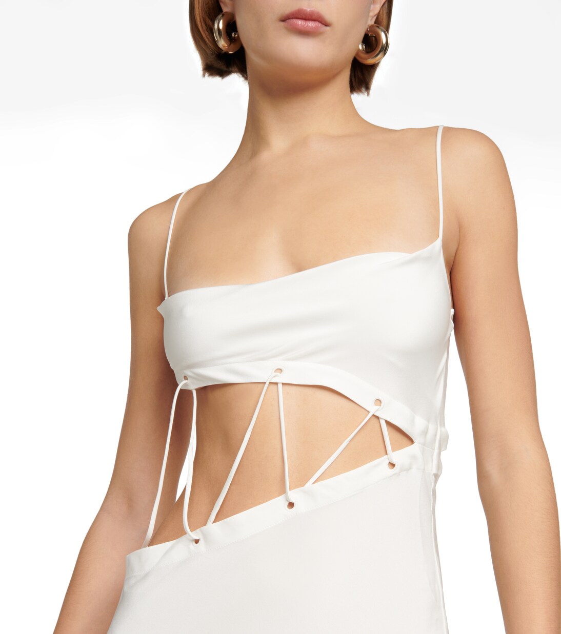 Abito lungo in faille di seta | Christopher Esber