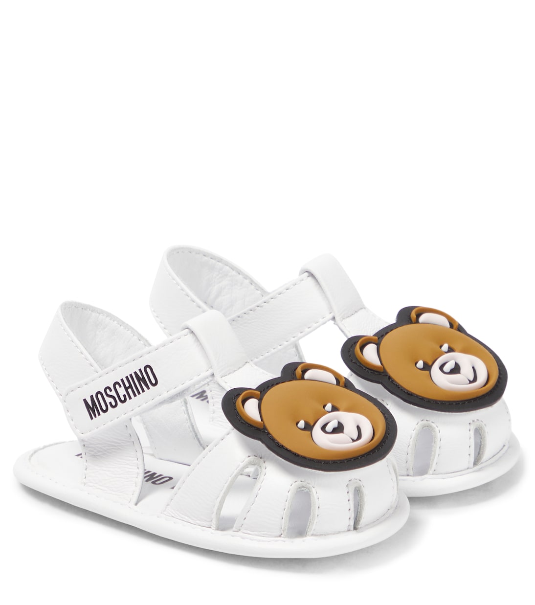 Baby Sandalen Teddy Bear aus Leder | Moschino Kids