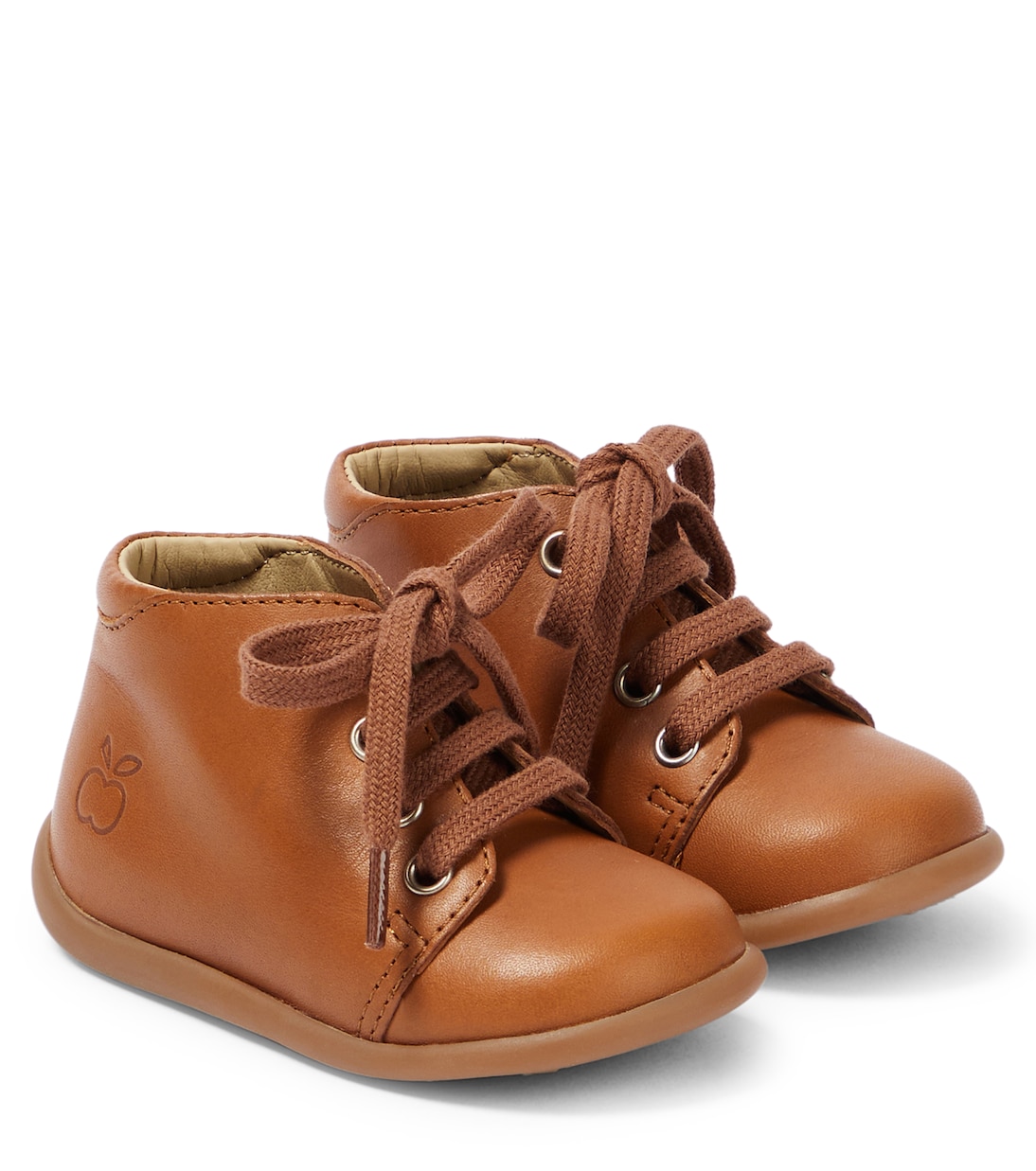 Baby leather lace-up boots | Pom d'Api