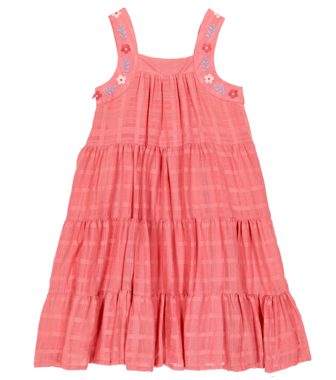 Embroidered tiered cotton dress | Tartine et Chocolat
