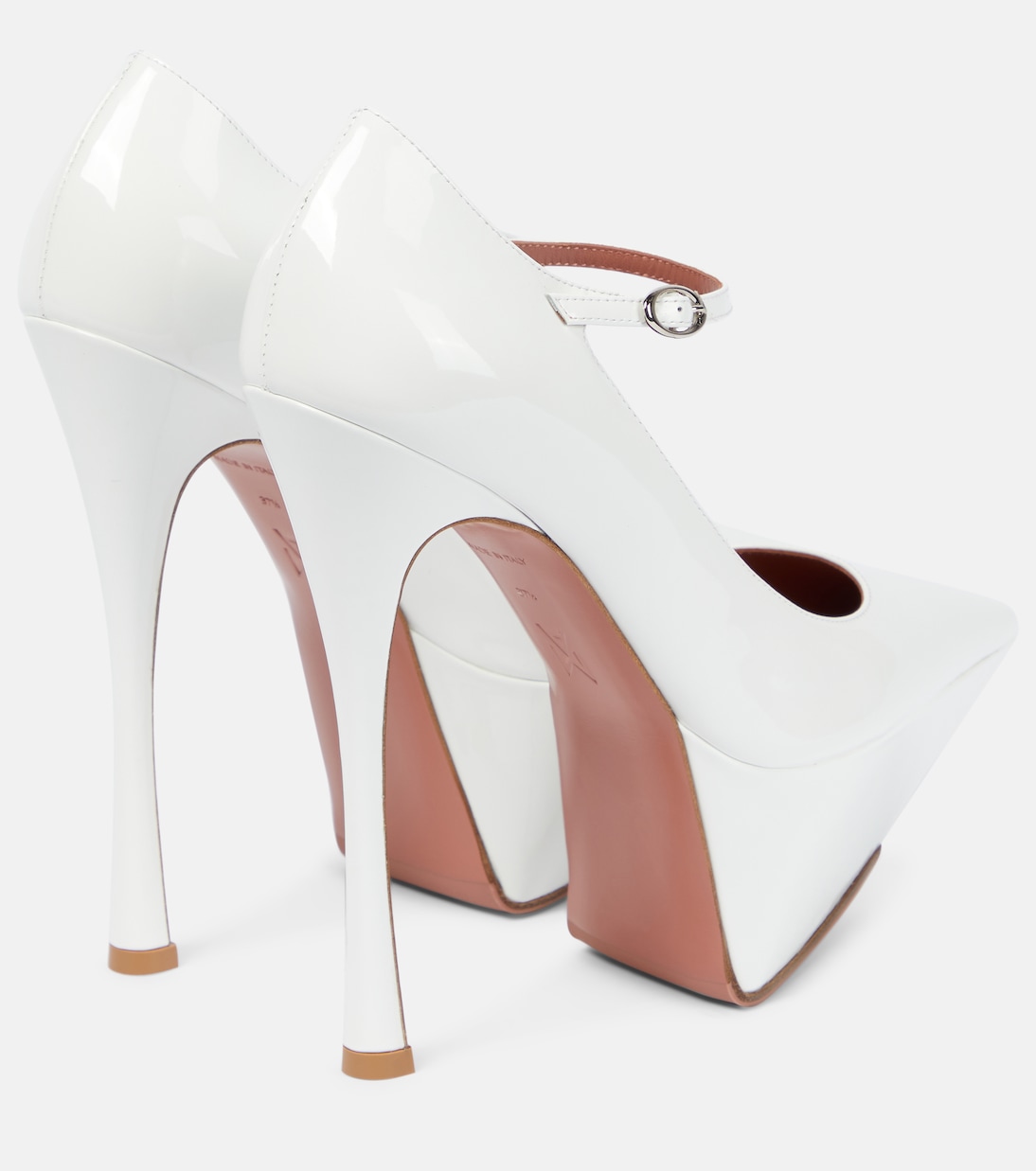 Plateau-Pumps Yigit aus Lackleder | Amina Muaddi