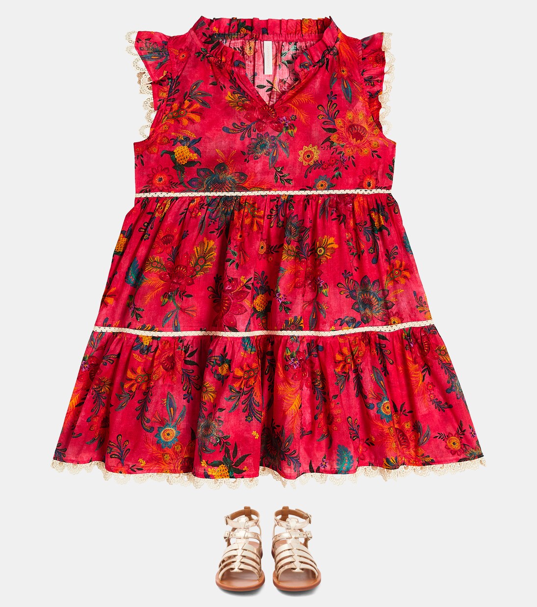 Ginger floral cotton dress | Zimmermann Kids