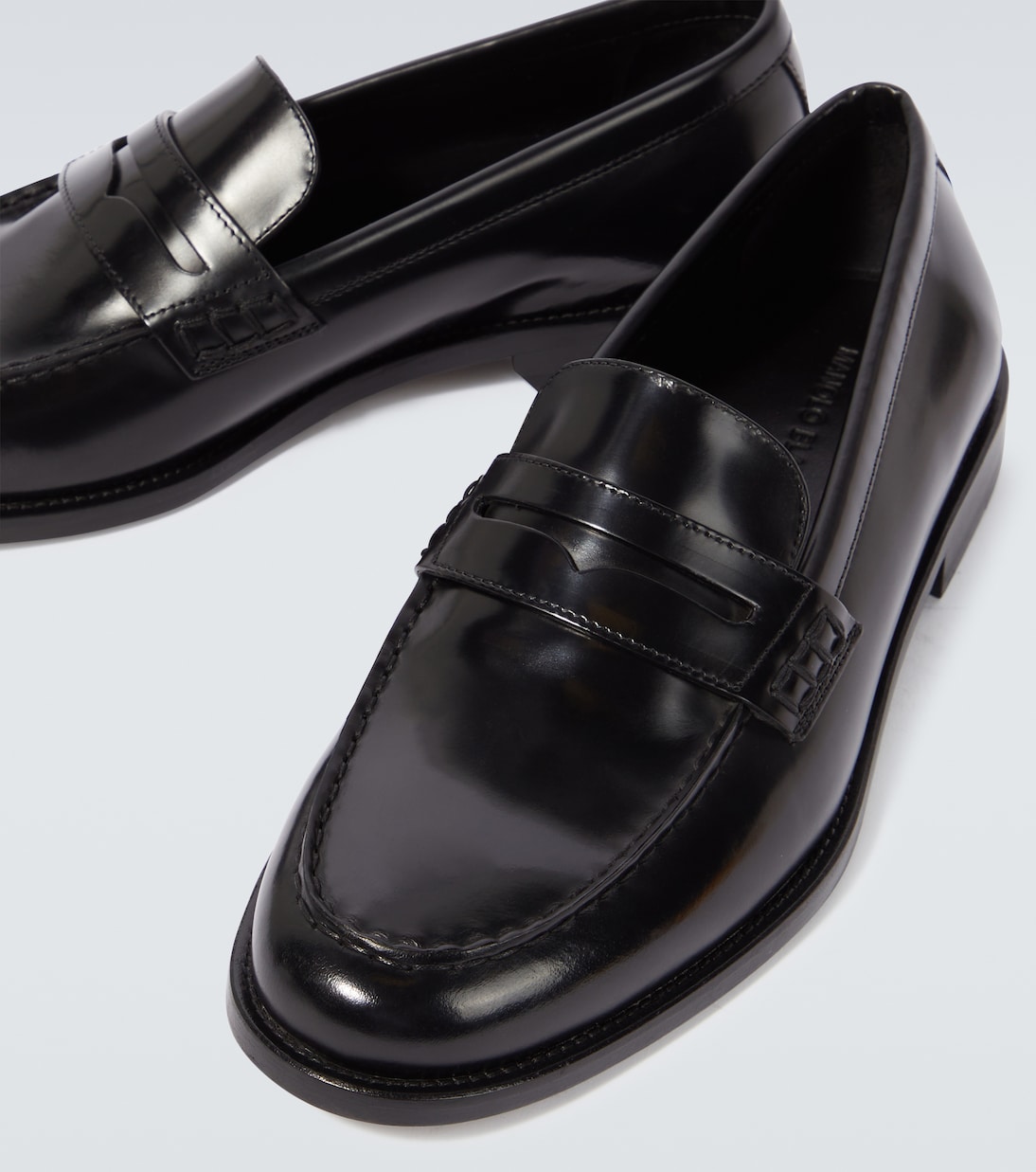Perry leather penny loafers | Manolo Blahnik