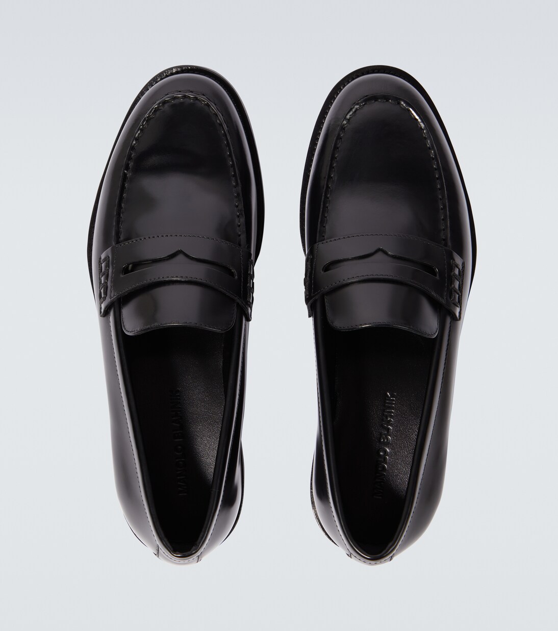 Perry leather penny loafers | Manolo Blahnik