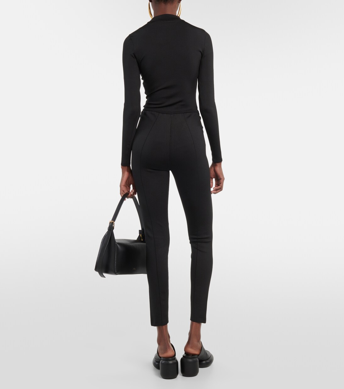 Anya silk-blend jersey leggings | Fforme