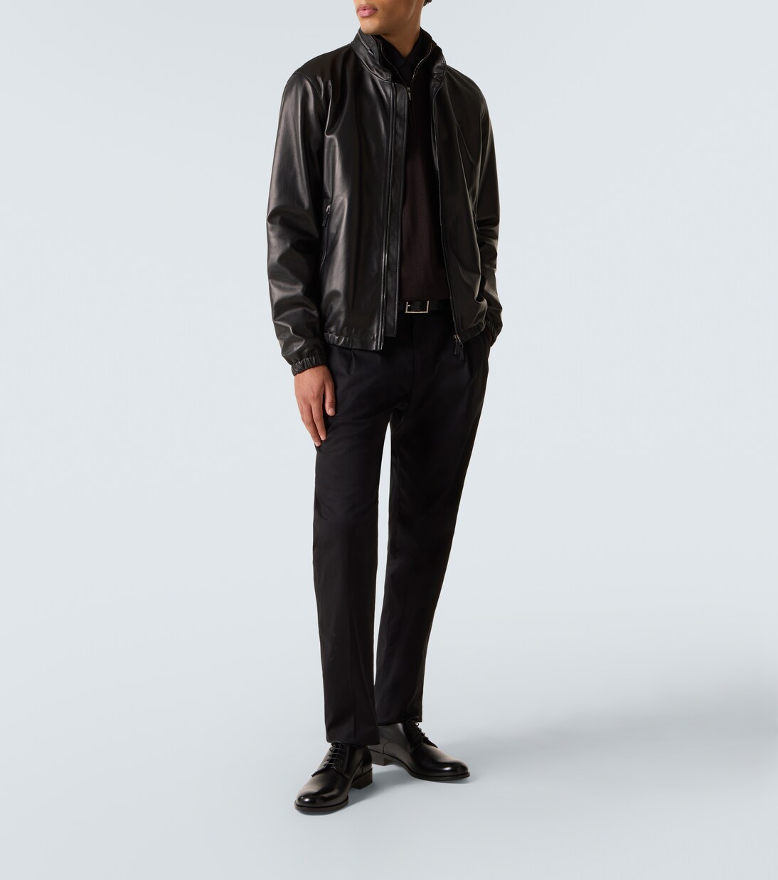 Schnürschuhe aus Leder | Giorgio Armani