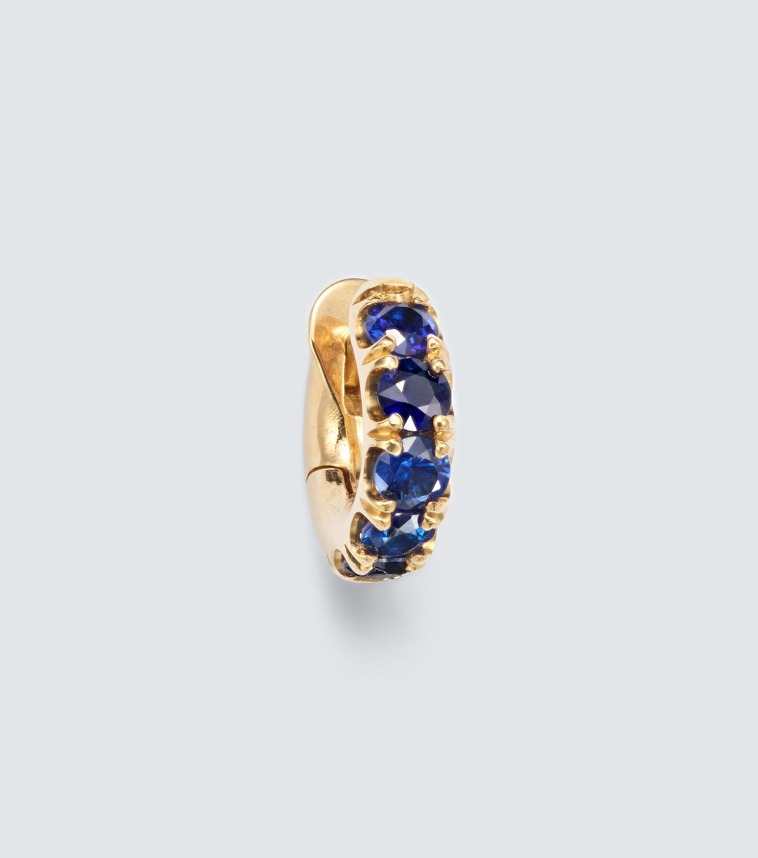 Orecchino singolo Macro Mini in oro 18kt con zaffiri | Spinelli Kilcollin