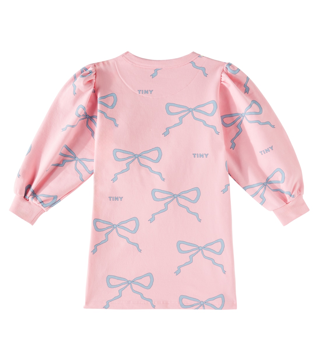 Robe sweat-shirt Bows en coton mélangé | Tinycottons