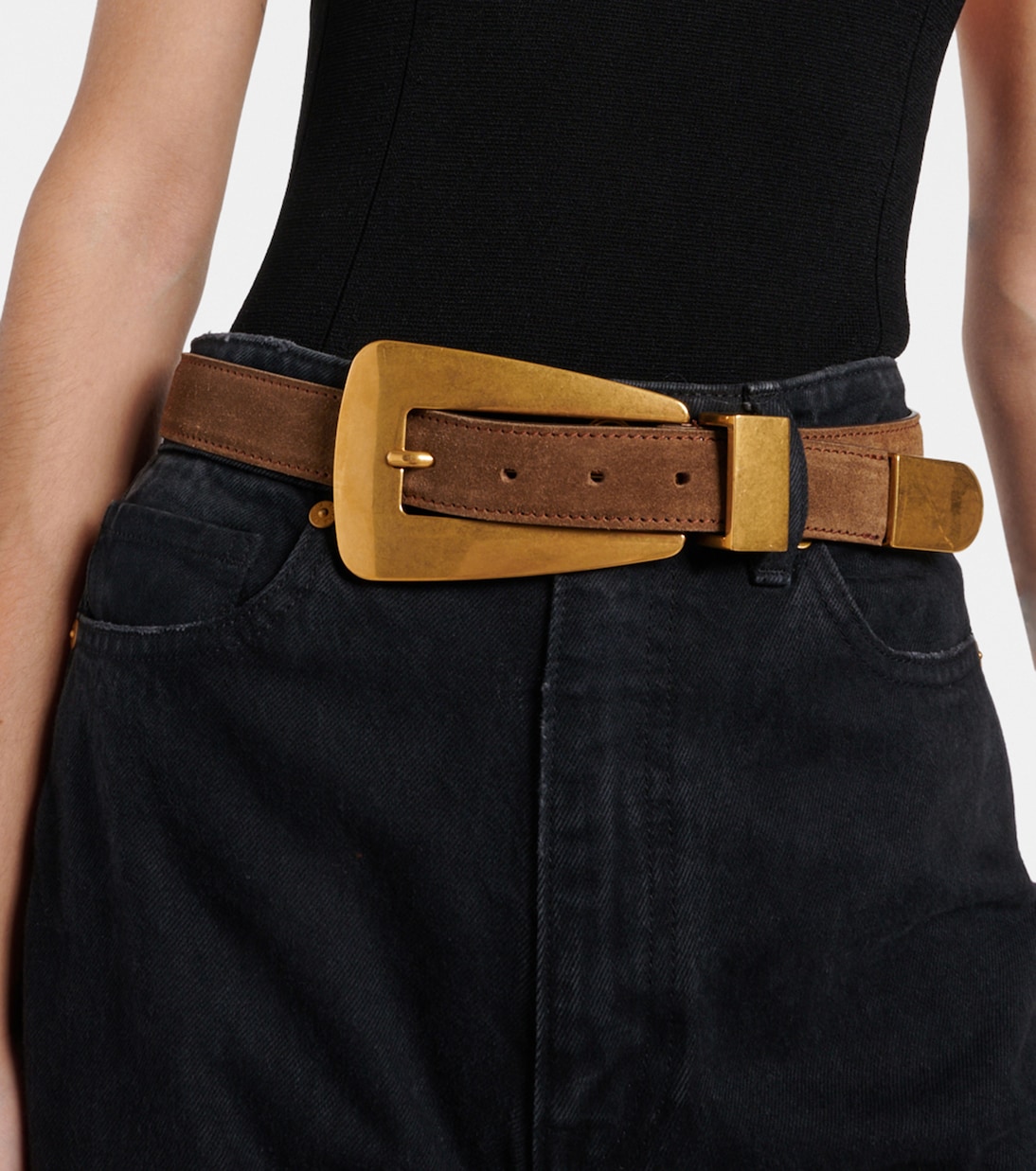 Lucca suede belt | Khaite