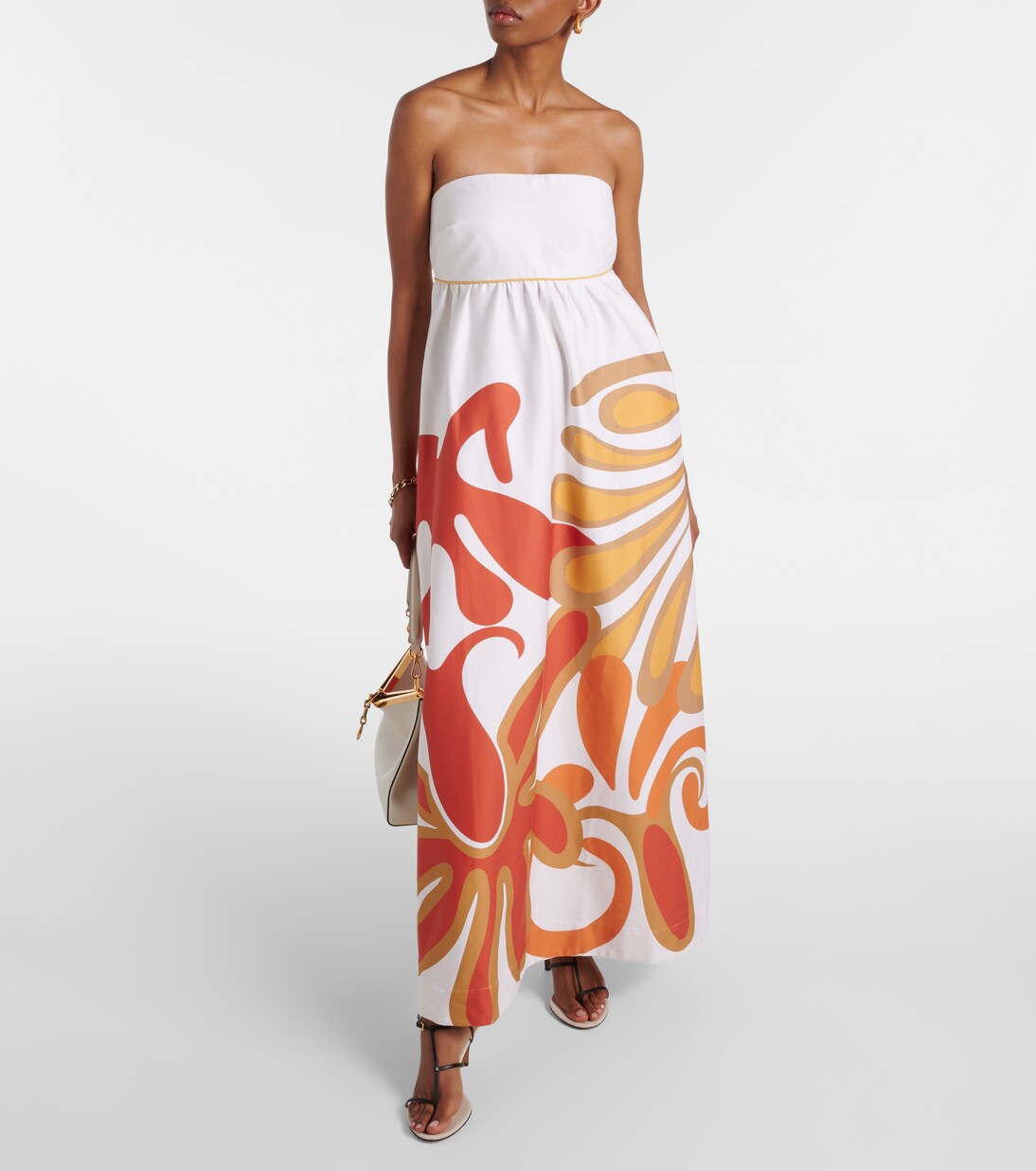 Robe longue Algae en coton mélangé | Adriana Degreas