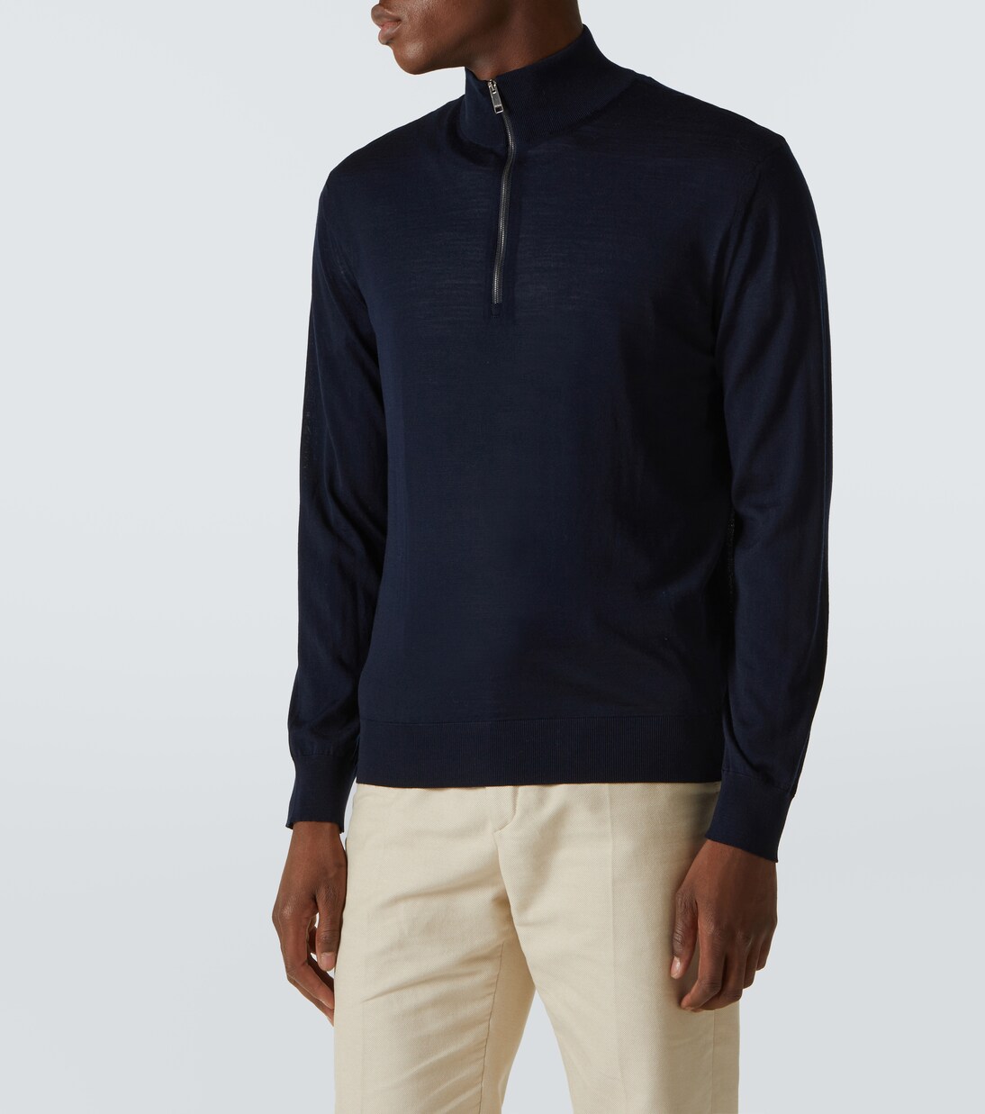 Pullover in lana con zip | Zegna
