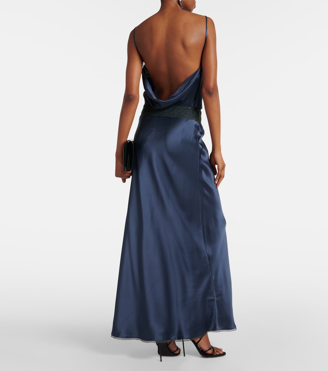 Aries silk maxi skirt | SIR