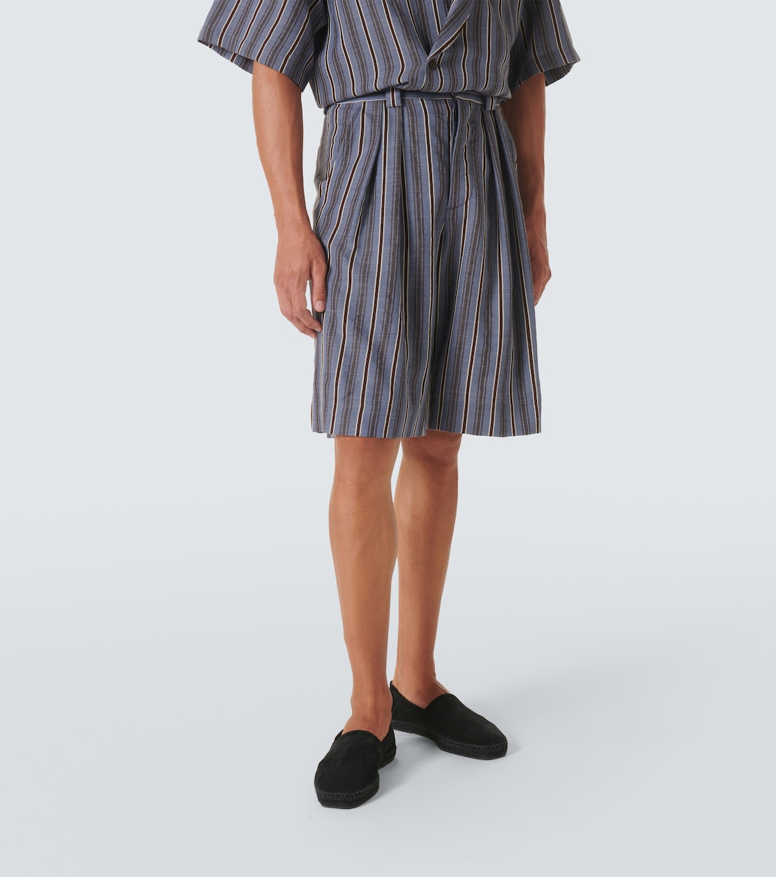 Striped wool Bermuda shorts | King & Tuckfield