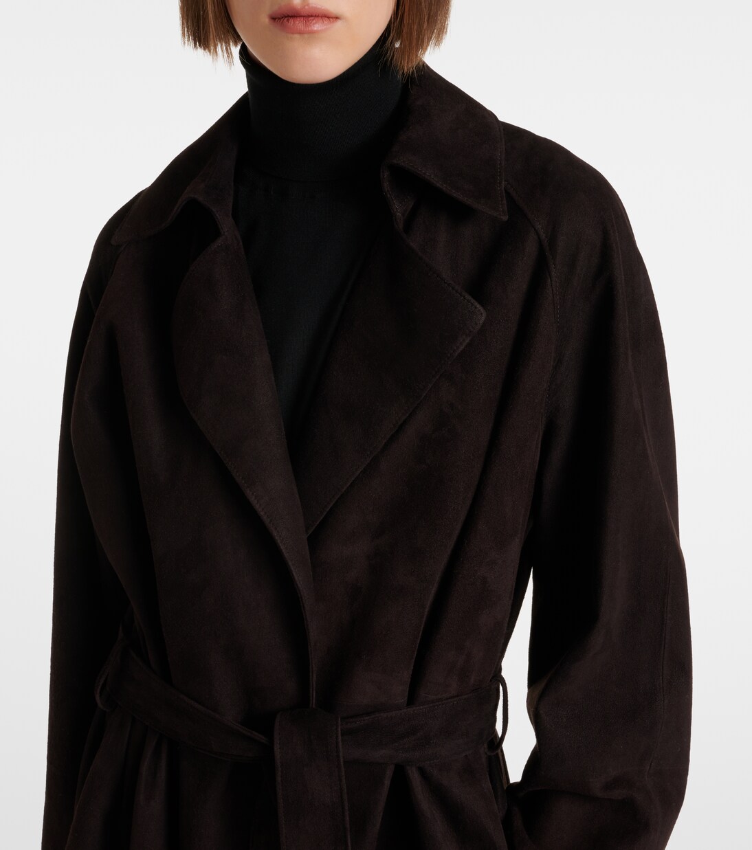 Poseidone suede coat | The Row
