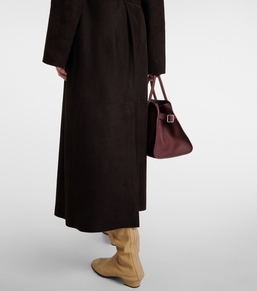 Poseidone suede coat | The Row