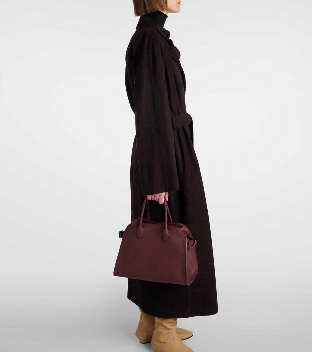 Poseidone suede coat | The Row