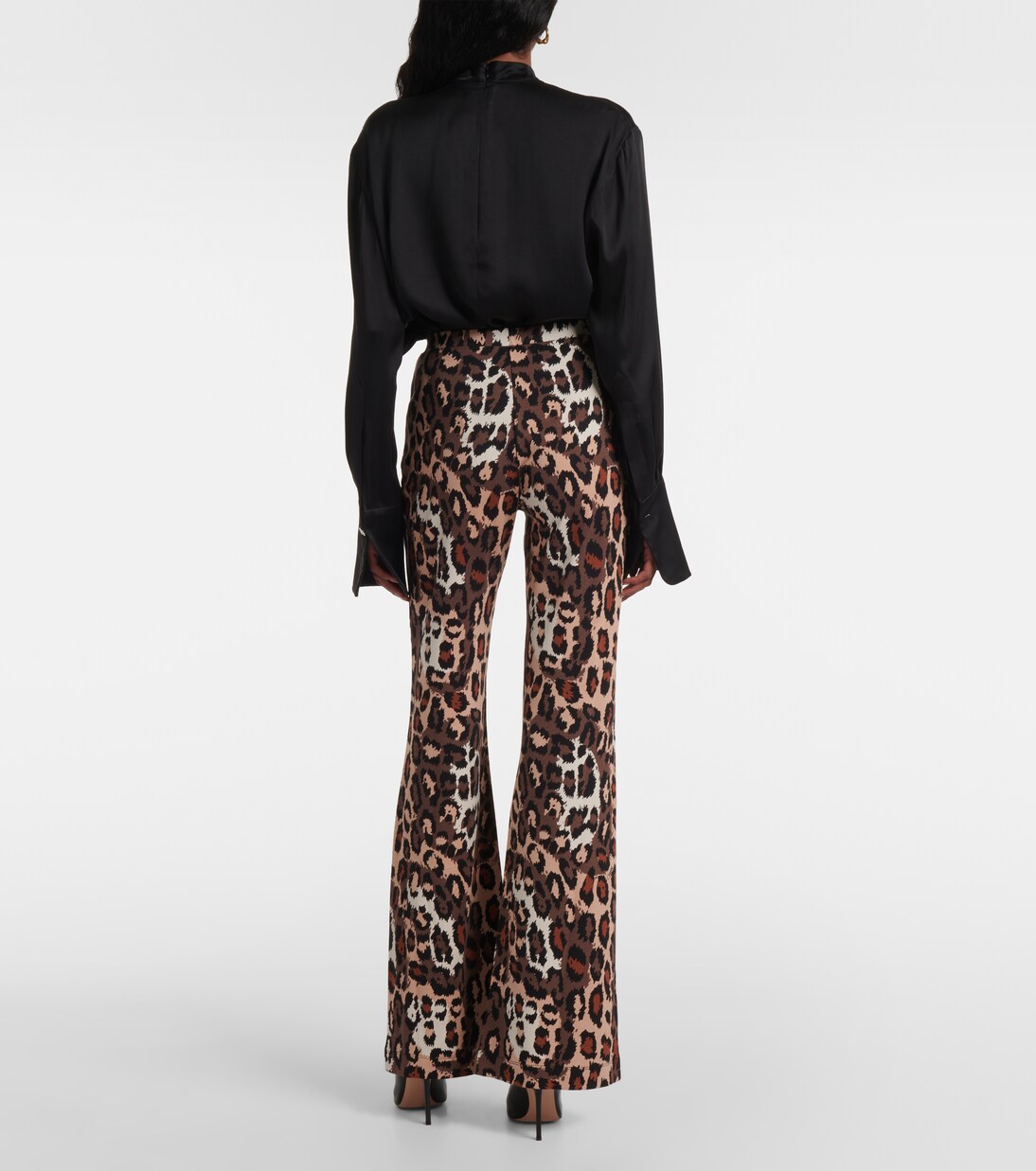 Pantalon évasé Brooklyn à motif léopard | Diane von Furstenberg