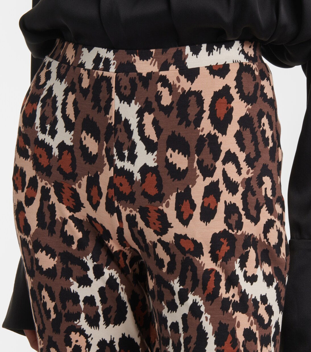 Pantalon évasé Brooklyn à motif léopard | Diane von Furstenberg