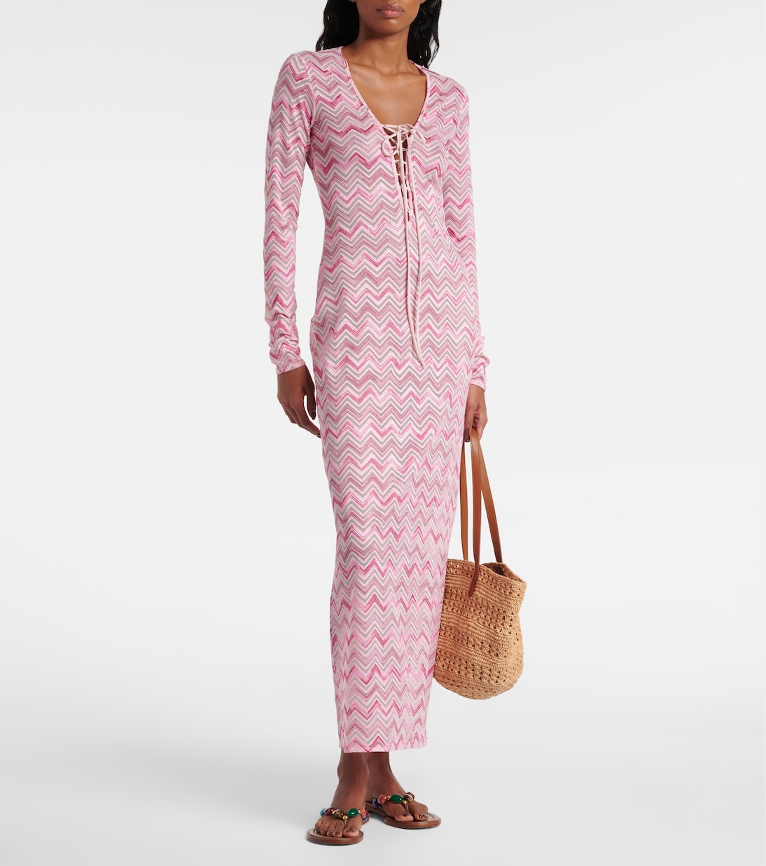 Lamé midi dress | Missoni