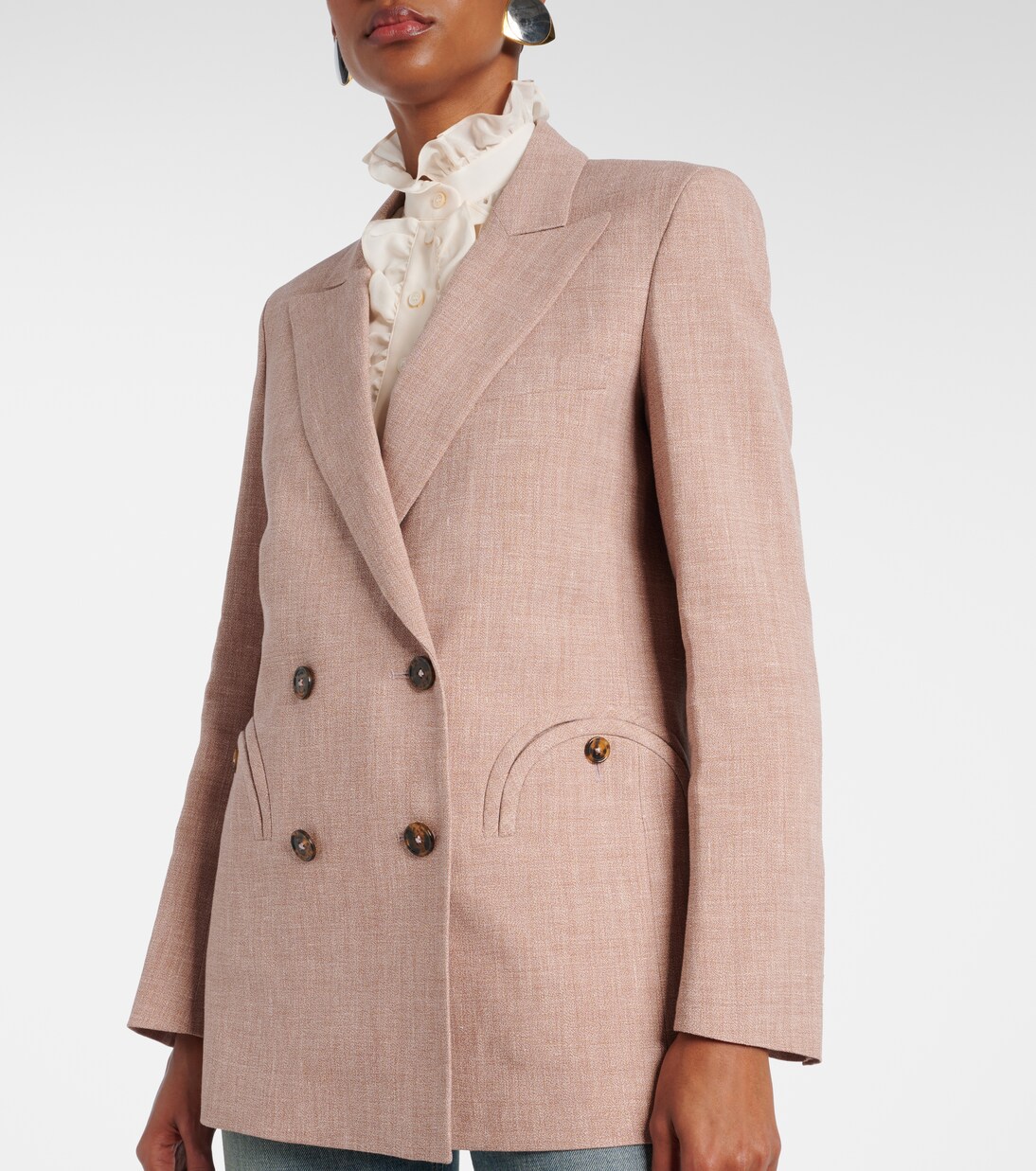 جاكيت بليزر من الكتّان والصوف Spray | Blazé Milano