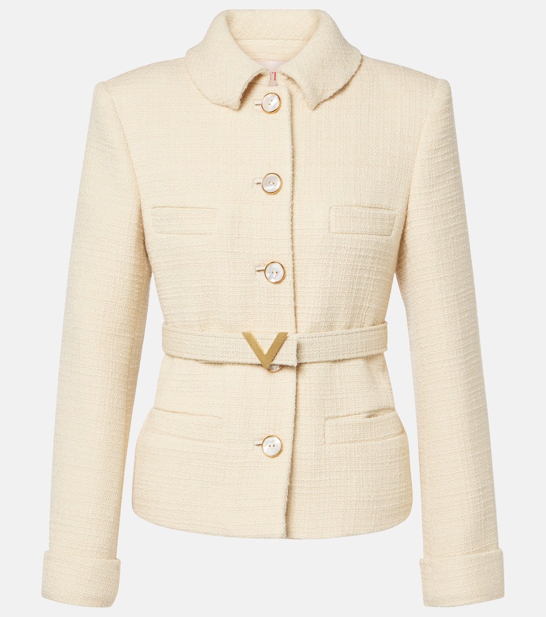 Chaqueta de tweed de mezcla de lana | Valentino