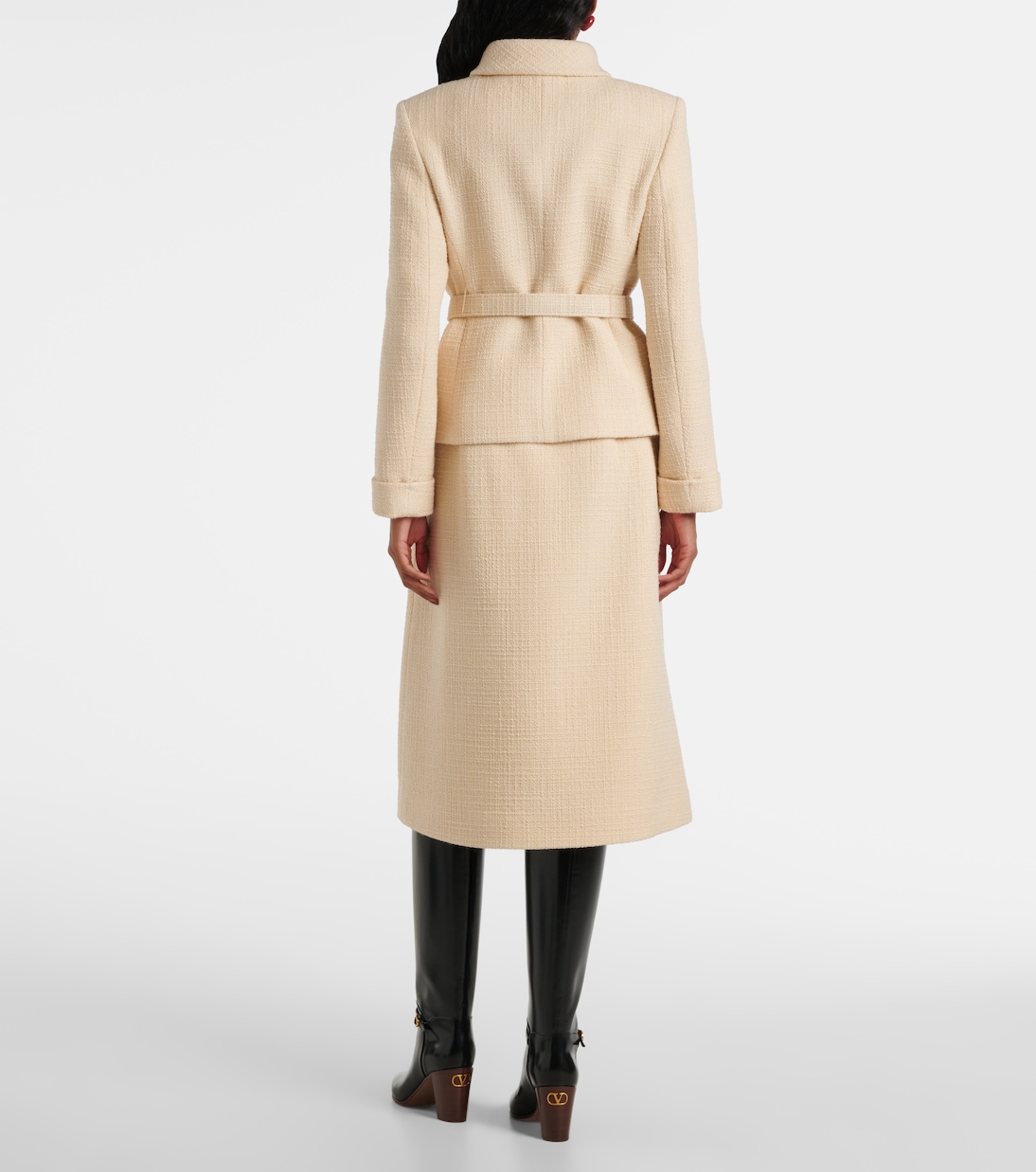 Chaqueta de tweed de mezcla de lana | Valentino