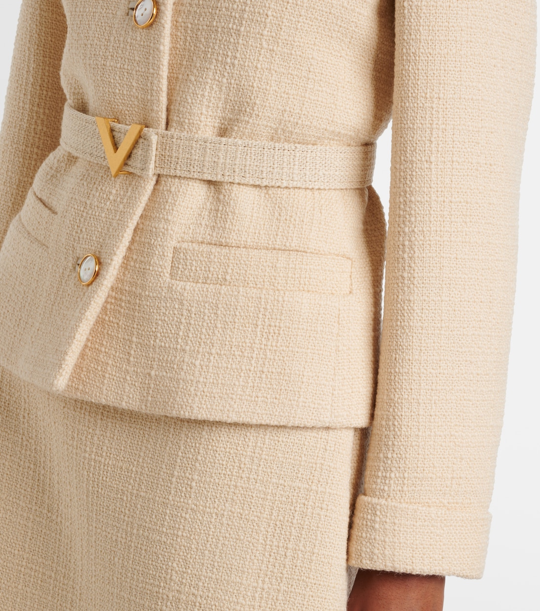 Chaqueta de tweed de mezcla de lana | Valentino