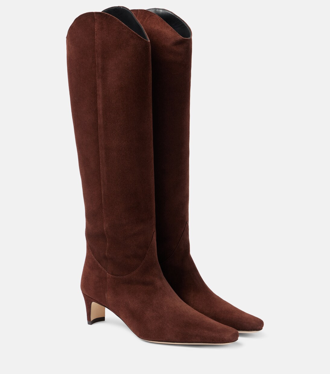 Western Wally suede knee-high boots | Staud