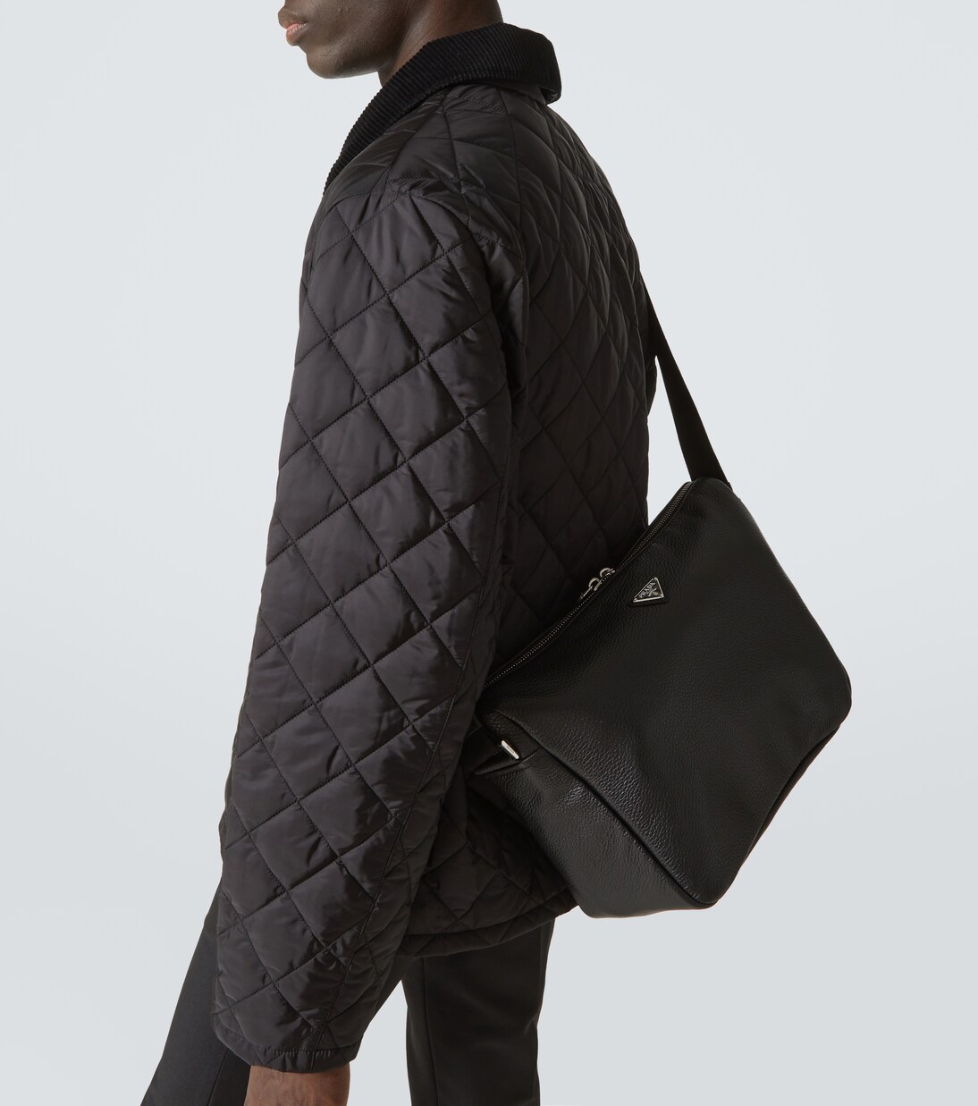 Leather shoulder bag | Prada