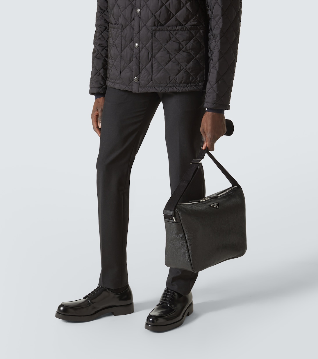 Leather shoulder bag | Prada