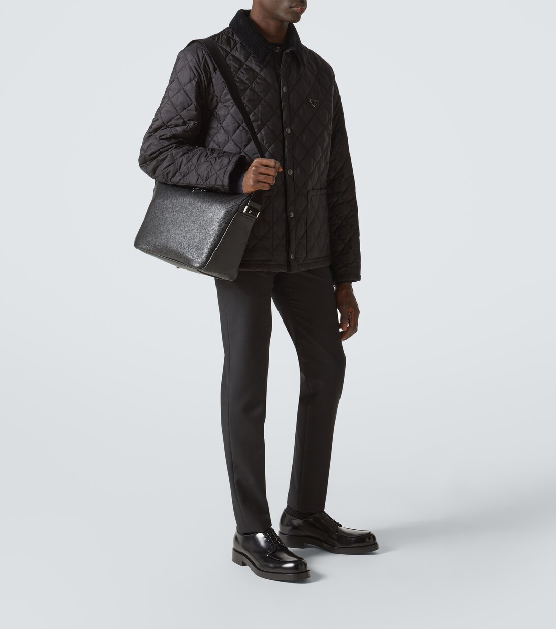 Leather shoulder bag | Prada