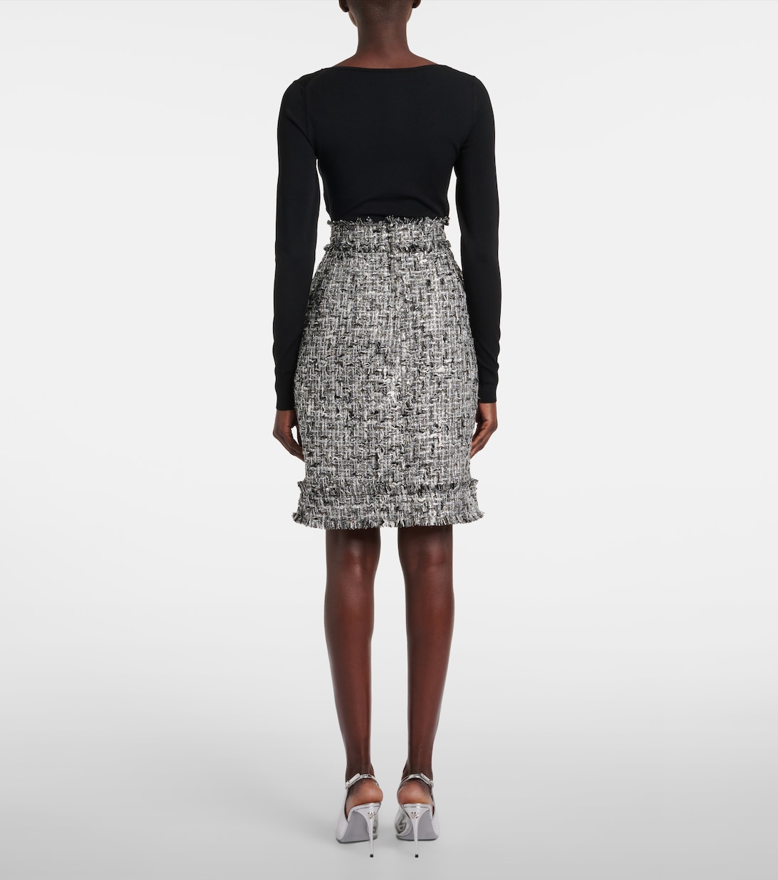 Lamé midi skirt | Dolce&Gabbana