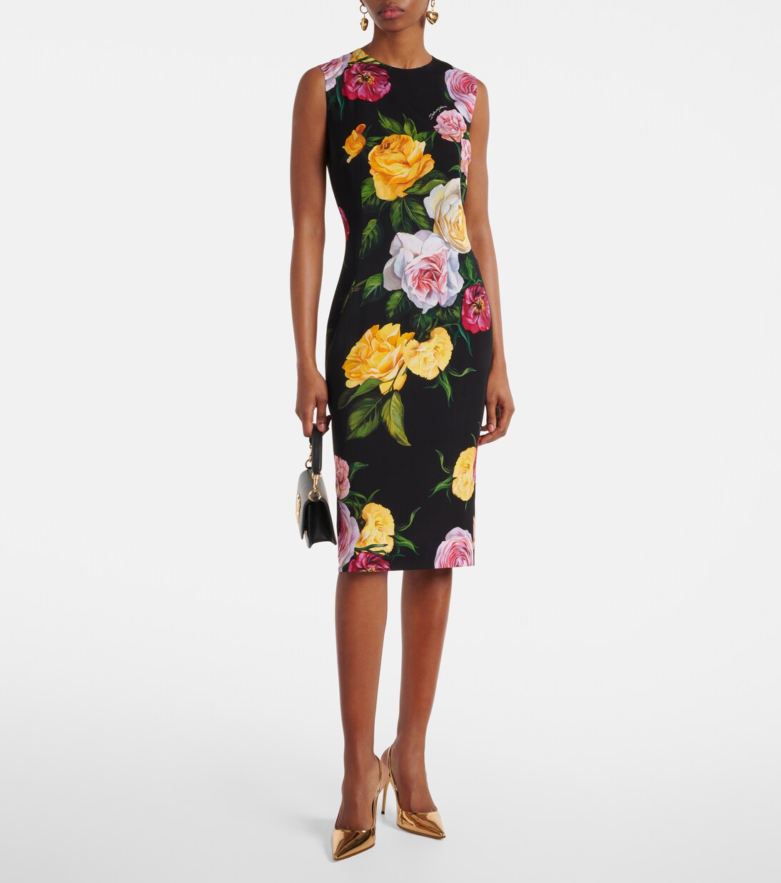 Midikleid aus einem Seidengemisch | Dolce&Gabbana