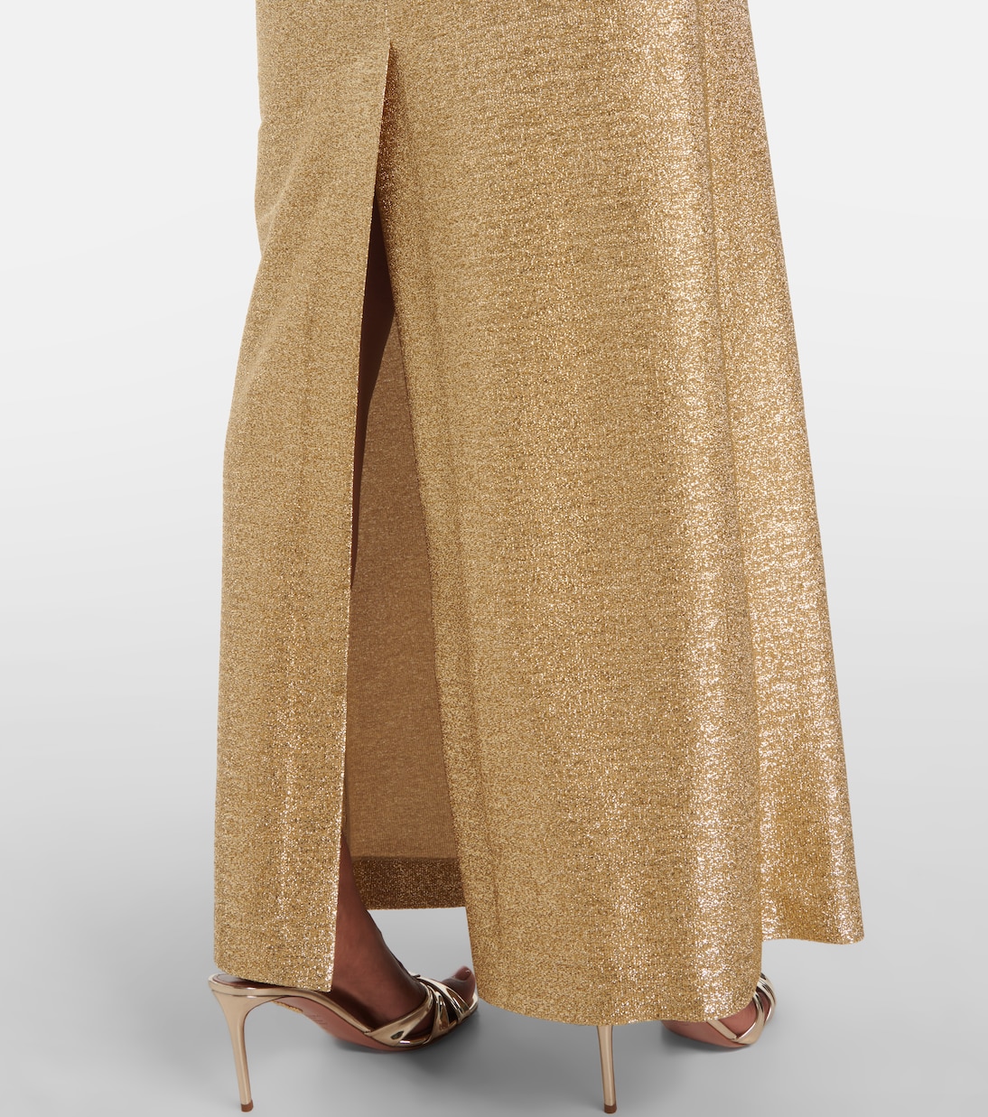 Robe longue en lamé | Oscar de la Renta