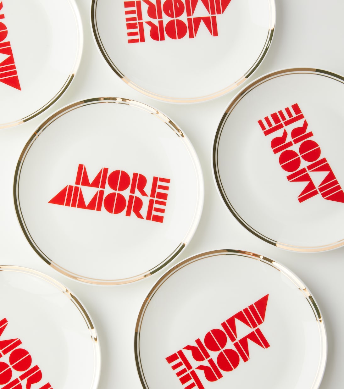 More Amore set of 6 porcelain dessert plates | Bitossi